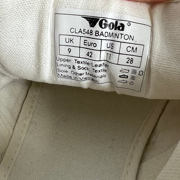 Gola Badminton Low Top Sneakers Dusty Rose Shoe Size 11 - Picture 5 of 11